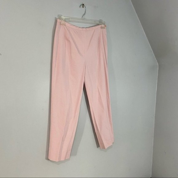 NWT Doncaster vintage pastel cotton cropped tapered tailored lightweight pants - Picture 4 of 10